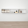 PLATSA Wall storage, white, Fonnes white, 240x42x40 cm