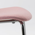 KARLPETTER Chair, Gunnared light brown-pink/Sefast chrome-plated