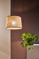 Pendant Lamp Duolla Cone L, black/jute