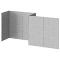 SIDORNA Partition wall, grey, 324x160x150 cm