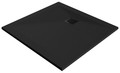 GoodHome Shower Tray Douro, square, 90x90 cm, black