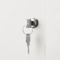 KALLAX Insert with a lock and door, white, 33x33 cm