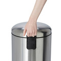 Cooke & Lewis Pedal Round Freestanding Kitchen Waste Bin Gerra 30L, stainless steel