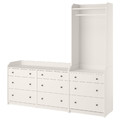 HAUGA Storage combination, white, 208x199 cm