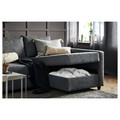 FRIHETEN Corner sofa-bed with storage, Skiftebo dark grey