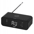 Adler Clock Radio with Wireless Charger AD 1192B, black