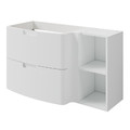 GoodHome Wash-basin Cabinet Himalia 105 cm, left, white