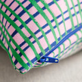 HAMNKRASSING Cushion cover, pink/blue green, 50x50 cm