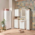 Bathroom High Cabinet Pat 60 cm, white gloss