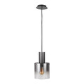 Pendant Lamp Javier 1 x 60 W E27, black/smoked