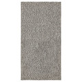 TIPHEDE Rug, flatwoven, black/natural, 80x150 cm