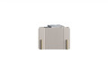 Wall-Mounted Bedside Table Malmi 45 cm, cashmere, crema bianca, gold