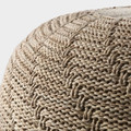 SANDARED Pouffe, beige, 45 cm