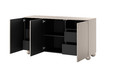 Cabinet Sonatia II 150 cm, with 4 internal drawers, cashmere