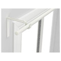 RÄCKA Curtain rod combination, white, 120-210 cm