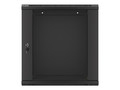 Lanberg Wall-mounted Rack 19" 12U 600X450mm, black