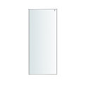 GoodHome Walk-in Shower Ezili 90 cm, chrome/transparent