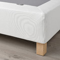 LYNGÖR Sprung mattress base with legs, white, 140x200 cm