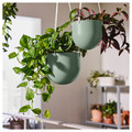 DAKSJUS Hanging planter, set of 2, in/outdoor light grey-green