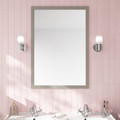 GoodHome Bathroom Mirror Perma 100 x 70 cm, grey frame