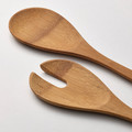 GRÖNSAKER 2-piece salad servers set, bamboo