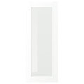 ENKÖPING Glass door, white wood effect, 40x100 cm