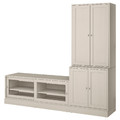 HAVSTA TV storage combination, grey-beige, 241x47x212 cm