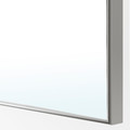 PAX / FORSAND/ÅHEIM Wardrobe combination, white stained oak effect/mirror glass, 150x60x201 cm