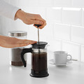 UPPHETTA Coffee/tea maker, glass, stainless steel, 0.4 l
