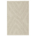 FULLMAKT Rug flatwoven, in/outdoor, beige/mélange, 60x90 cm