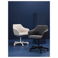 TOSSBERG / MALSKÄR Swivel chair, Gunnared dark grey/black