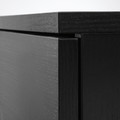 GALANT Storage combination, black stained ash veneer, 160x120 cm