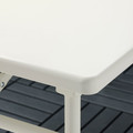 TORPARÖ Table, outdoor, white, foldable, 130x74 cm