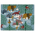 VINTERFINT Place mat, animal pattern blue, 45x35 cm