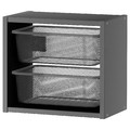 TROFAST Wall storage, grey/dark grey, 34x21x30 cm