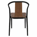 Chair Bella, black/walnut