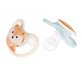 NUK Soother Pacifier Space 0-6m, cat/hedgehog