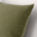 SANELA Cushion cover, olive-green, 50x50 cm