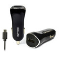 Beline Car Charger USB + microUSB 1A 1m, black