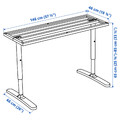 BEKANT Underframe for table top, white, 160x80 cm