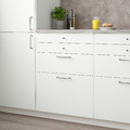 VALLSTENA Front for dishwasher, white, 45x80 cm