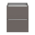 Goodhome Wall-mounted Basin Cabinet Imandra Slim 50cm, anthracite