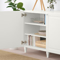 BESTÅ Storage combination with doors, white, Smeviken/Kabbarp white, 180x42x74 cm