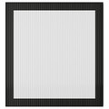 FÄLLSVIK Glass door, anthracite/reeded glass, 60x64 cm