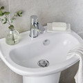 GoodHome Wall-mounted Ceramic Wash-basin Zuari 45 x 34 cm, white