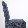 BERGMUND Chair w medium long cover, oak effect/Ryrane dark blue