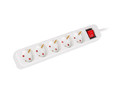 Lanberg Power Strip 3m 5x Schuko Outlet PS1-05F-0300-W, white