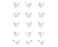 Hanging Decoration Celebration Butterflies 7.5cm 200cm, white