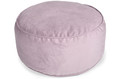 Large Pouffe, velvet, powder pink