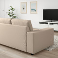 VIMLE 2-seat sofa, with wide armrests/Hallarp beige
